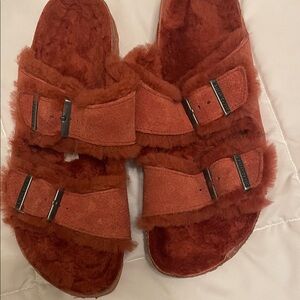 Birkenstock Arizona shearling sandals